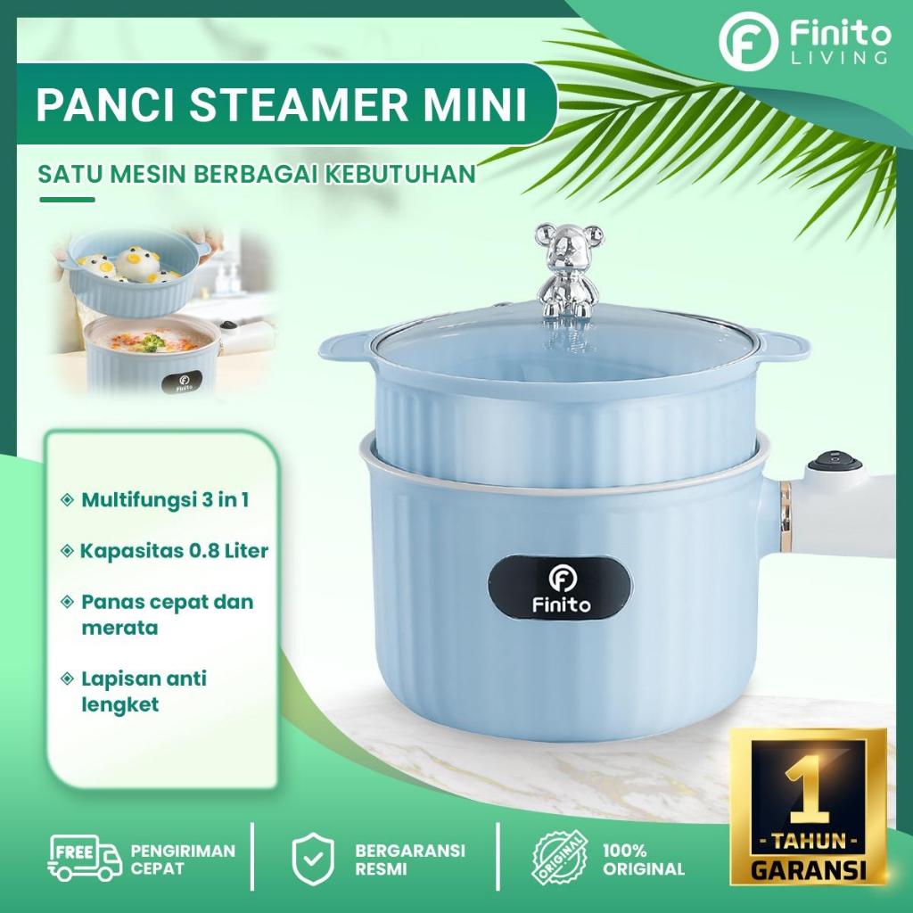 Panci Listrik Finito dan Kukusan Serbaguna Electric Pot Low Watt / Lapisan Keramik Anti Lengket 2 Ti