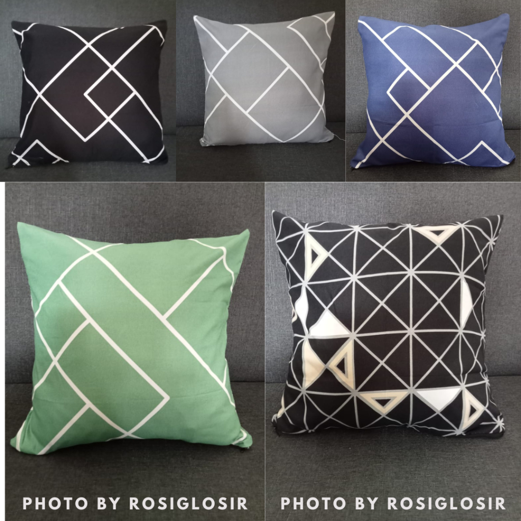 Sarung Bantal Sofa 40x 40 Cushion Cover Colourful ukuran( Bantal sofa warna warni )