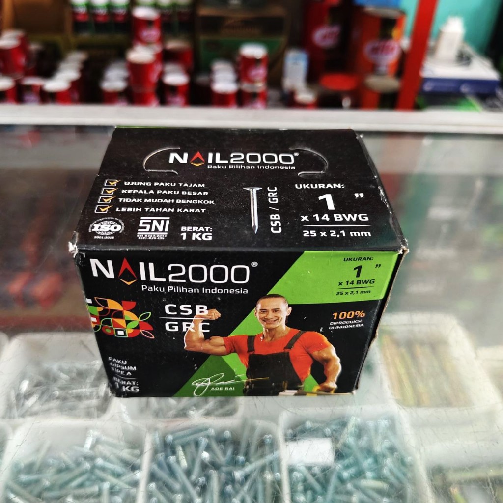 Nail2000 Paku Kalsiboard 1kg 1" / Paku Papan GRC 1kg
