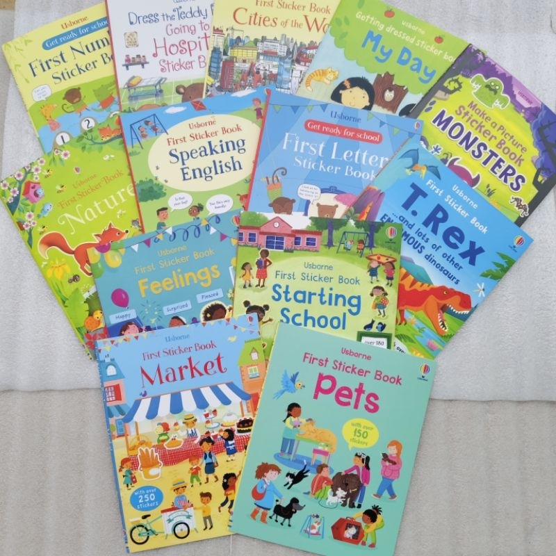 Usborne Stiker buku anak activity Sticker book