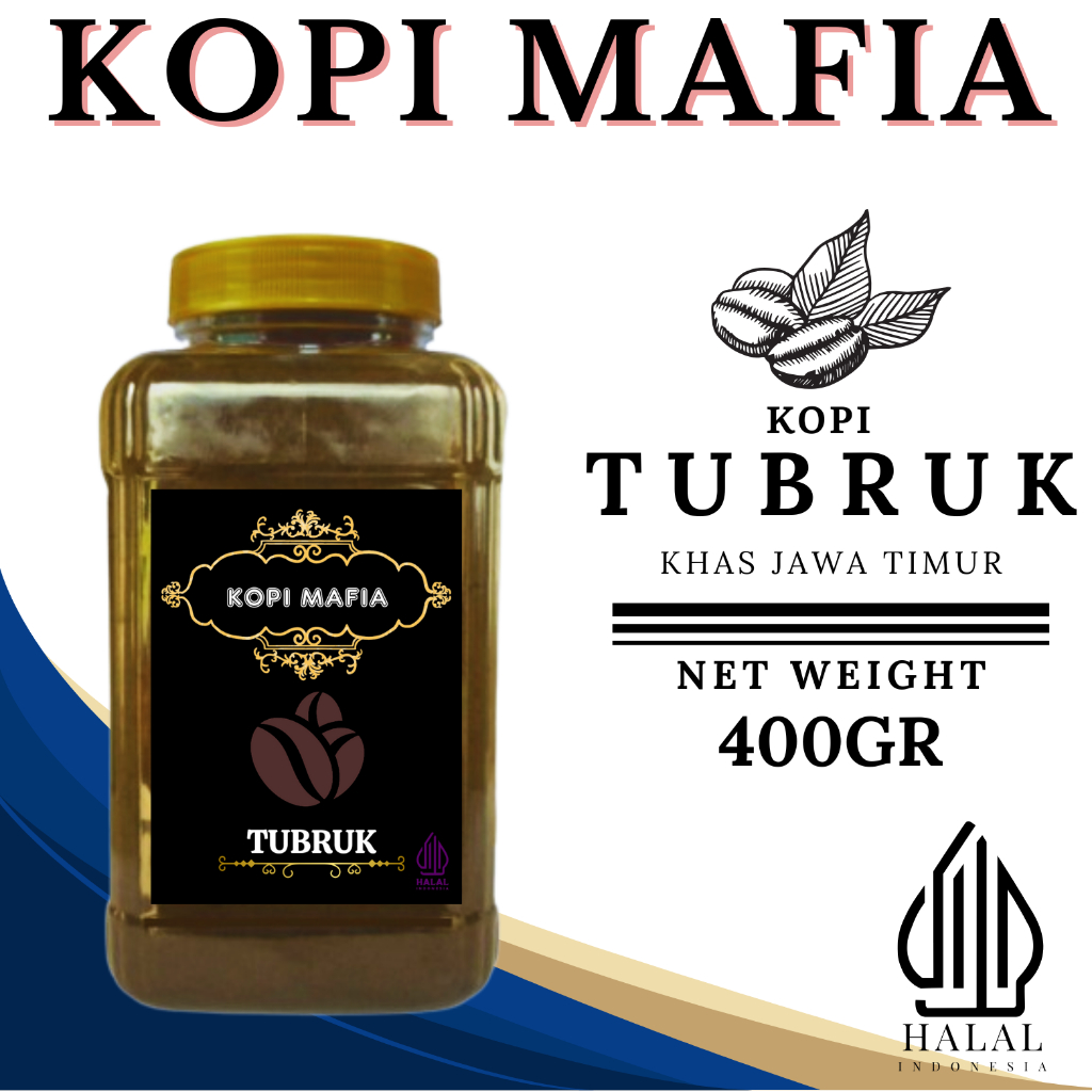 

kopi bubuk tubruk kemasan toples rasa nikmat