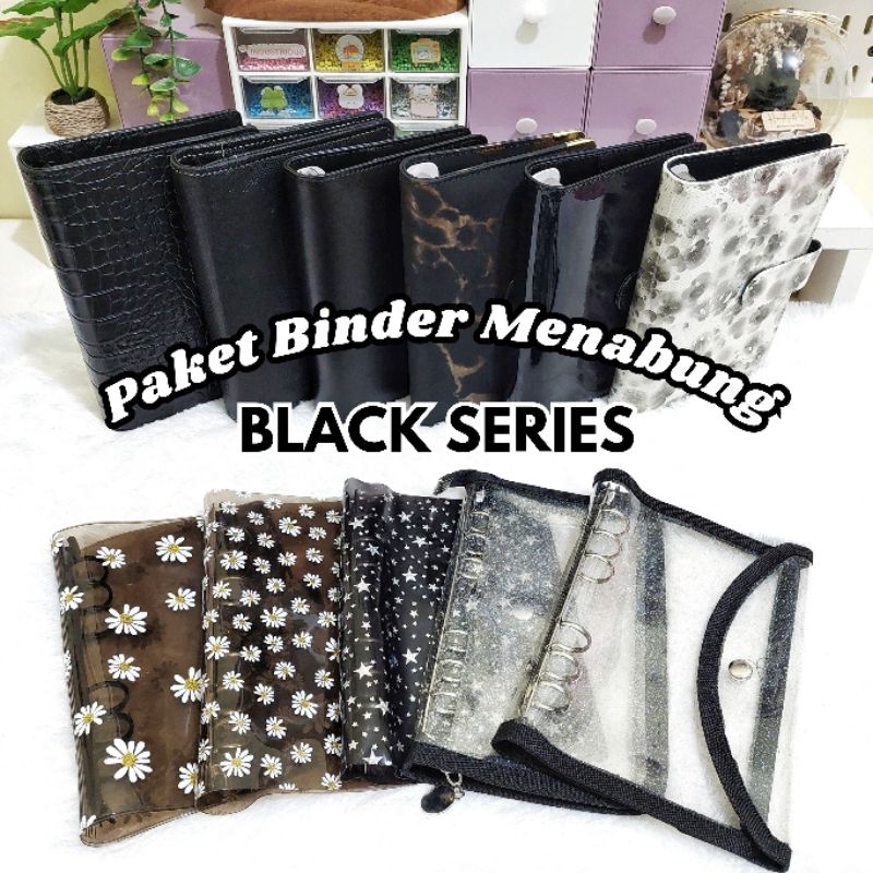

[5 ziplock] Paket Binder Menabung Lengkap edisi BLACK SERIES
