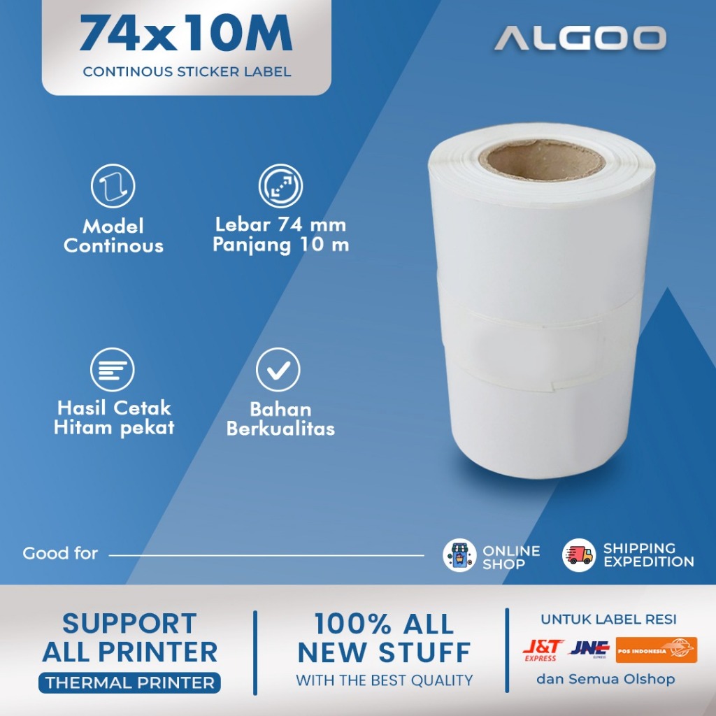 

ALGOO Sticker Label 74x10 mm