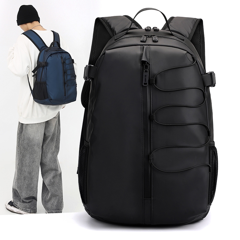 Uphike Tas Ransel Pria dengan Tali Tas Kuliah Kerja Kapasitas Penyimpanan Besar TR721