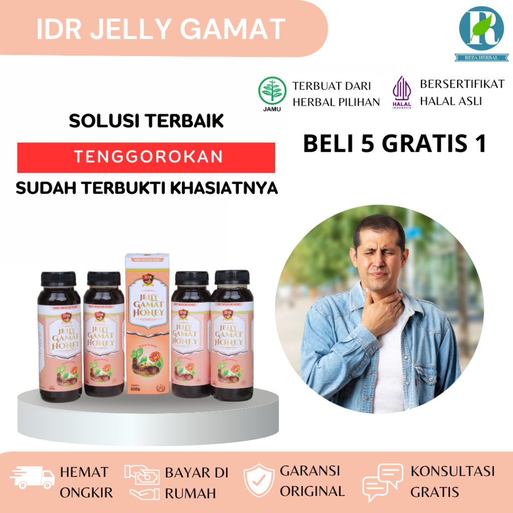 Obat Tenggorokan - IDR Jelly Gamat- Testimoni Terbukti 100%