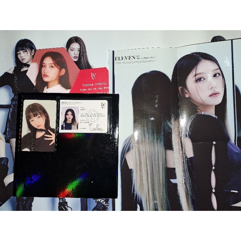 SALE IVE FIRST SINGLE ALBUM ELEVEN BLACK VER (Album Only, Photocard, ID Card) *BACA DESKRIPSI