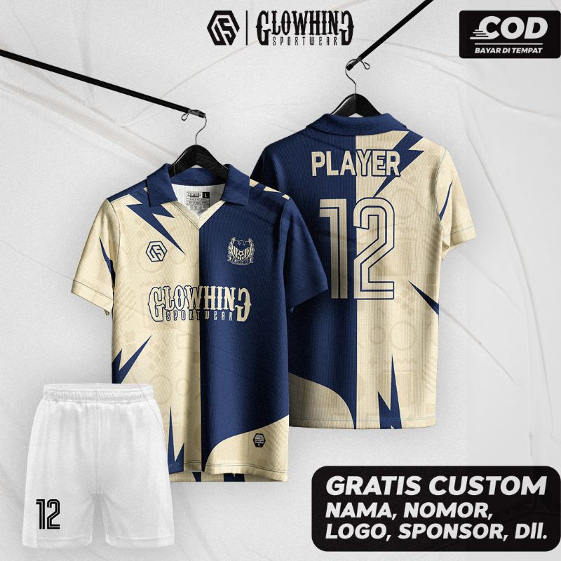 Baju Jersey Kelas / Futsal / Sepak Bola Full Printing Sablon Nama + Nomor Gratis
