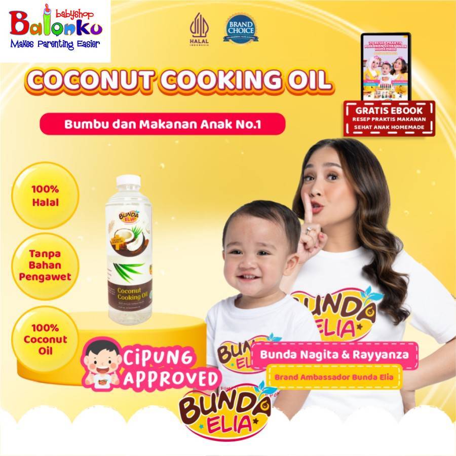 

Bumbu Bunda Elia Coconut Cooking Oil / Minyak MPASI VCO Minyak Bayi