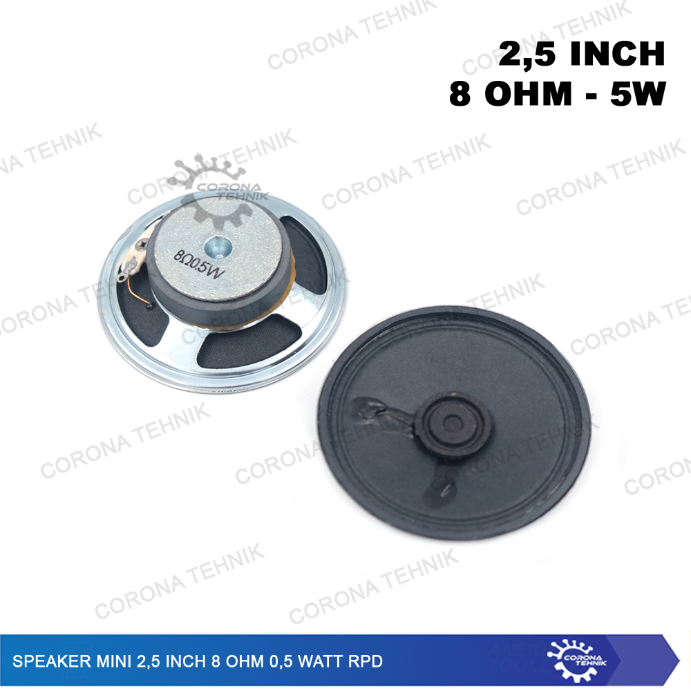 2.5 Inch 8 Ohm 0.5 Watt RPD Speaker Mini