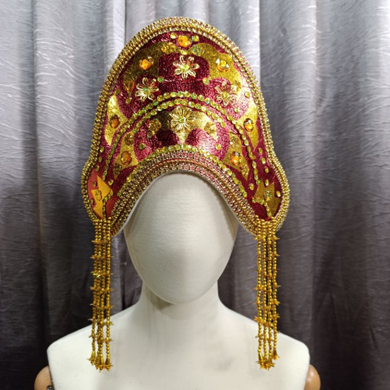 Ramin Melayu/ Mahkota Melayu Plasment / Hiasan Kepala Tari