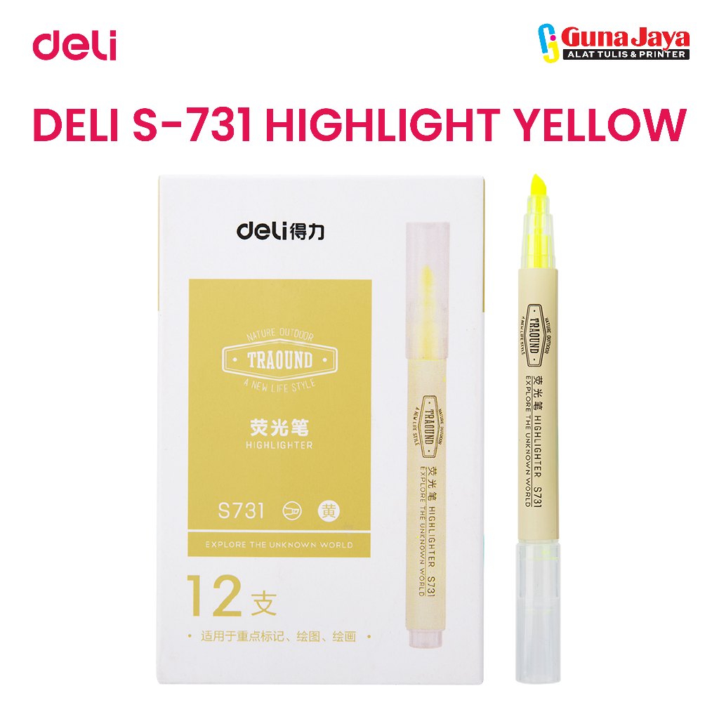 

DELI S-731 HIGHLIGHT YELLOW