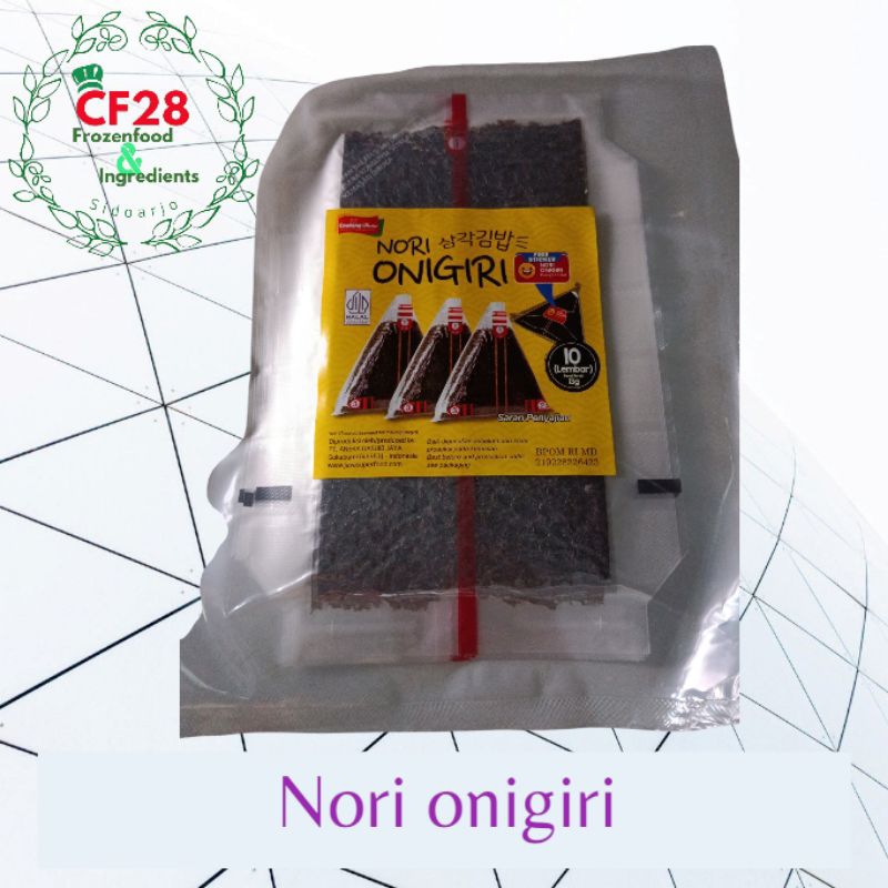 

Nori onogiri isi 10 lembar