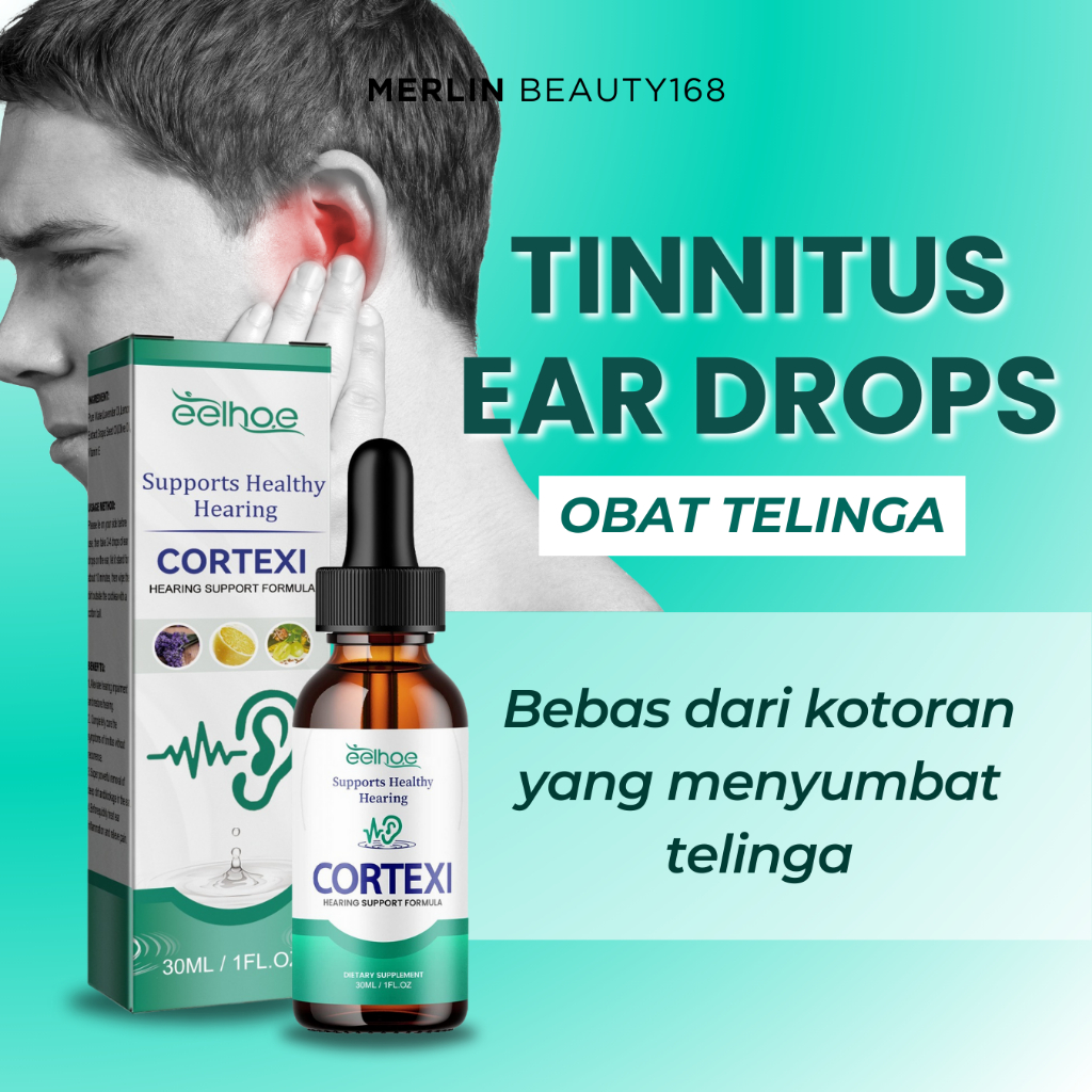 EELHOE Tinnitus Ear Drops 30ml Obat Telinga Berair Dan Bau Obat Telinga Berdengung Obat Telinga Bude