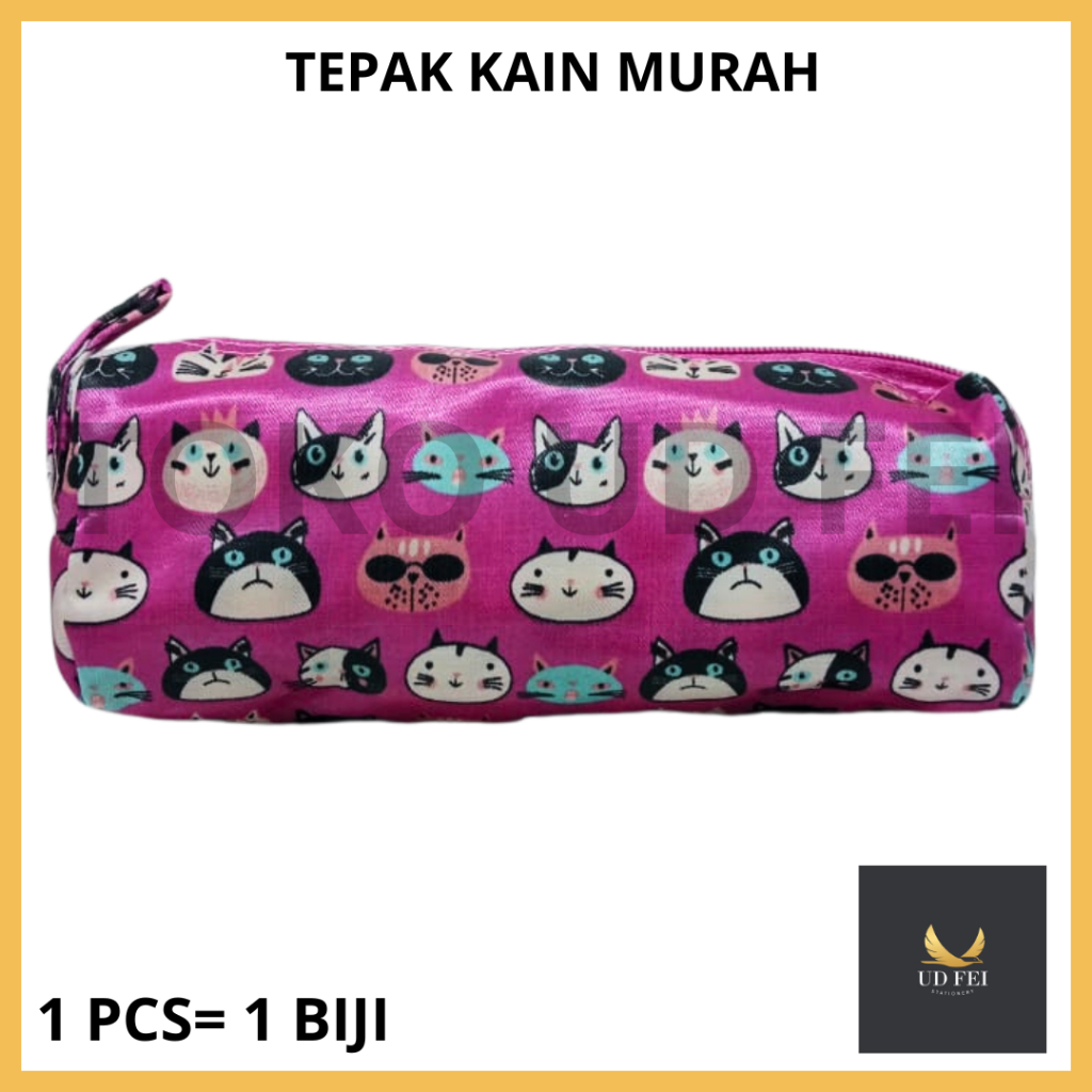 

(1 PCS=1BIJI)Tepak Kain Murah/Tepak Kain Karakter/Tepak Kain Fancy/ TEMPAT PENSIL KAIN/ TEMPAT PENSIL MURAH