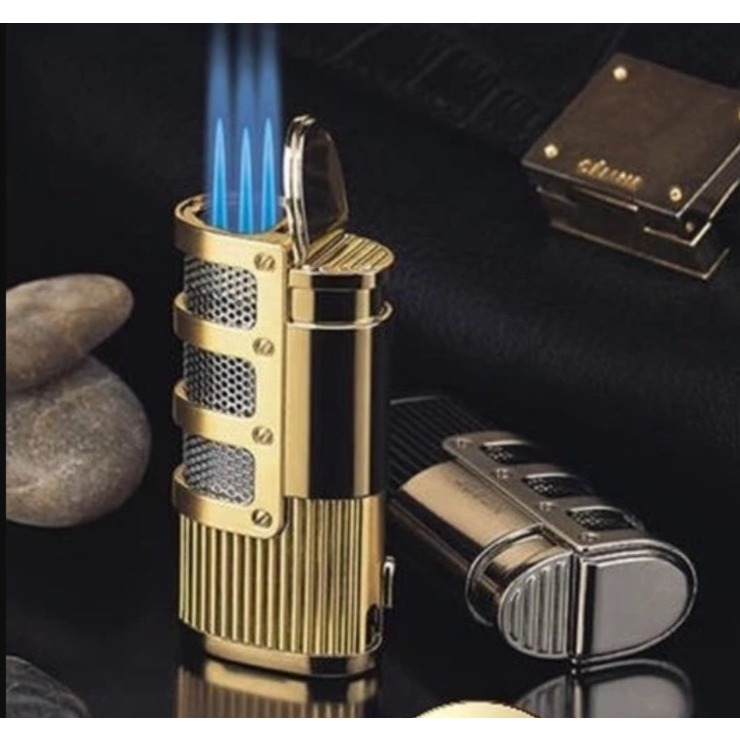 Korek Api Gas Cigar Lighter Jobon ZB-938 Triple Jet Flame