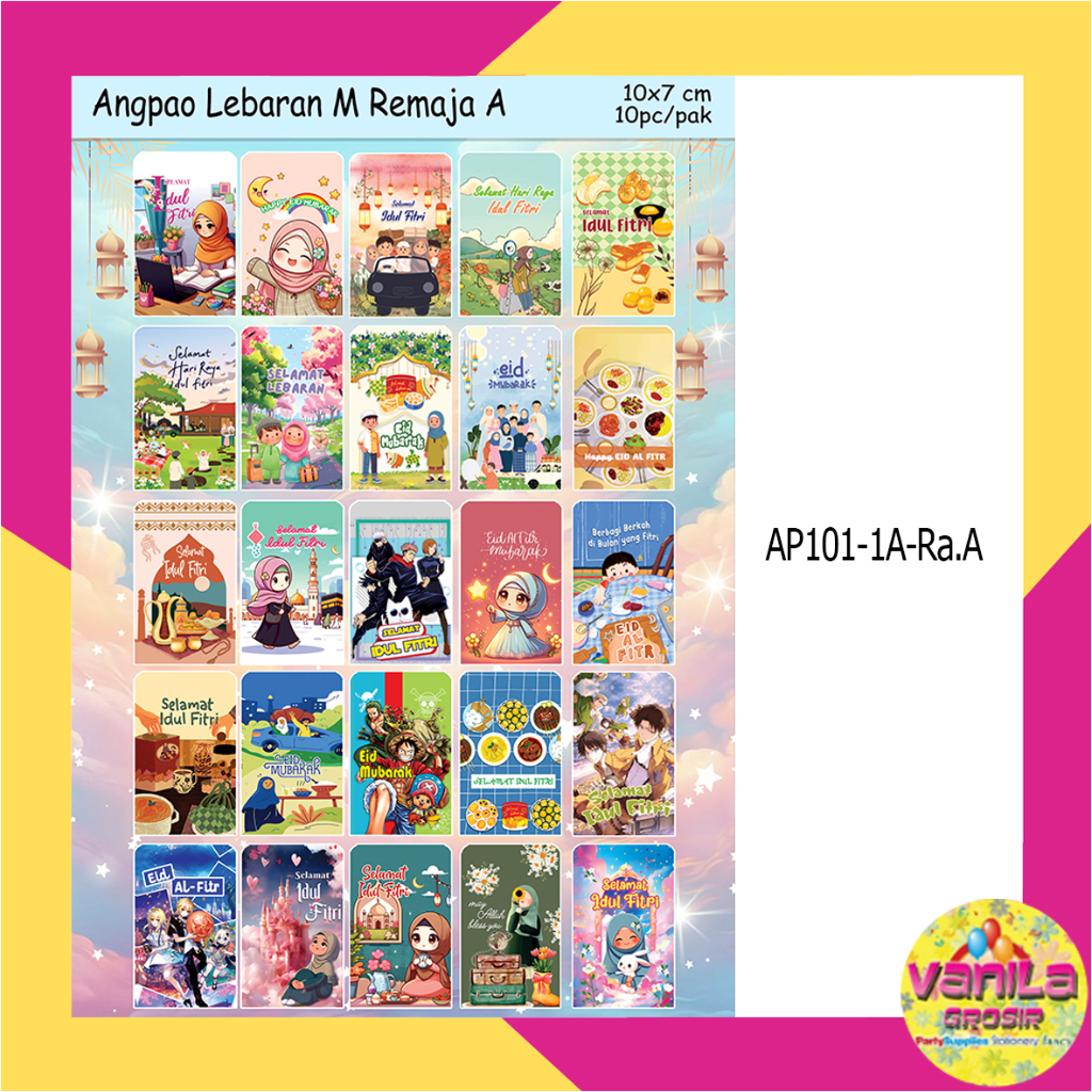 

(1Pak Isi 10Pcs) Amplop Idul Fitri Remaja Uk M, angpao lebaran karakter remaja uk M, amplop lebaran unik, amplop lebaran karakter idul fitri uk M grosir, amplop lebaran 2025
