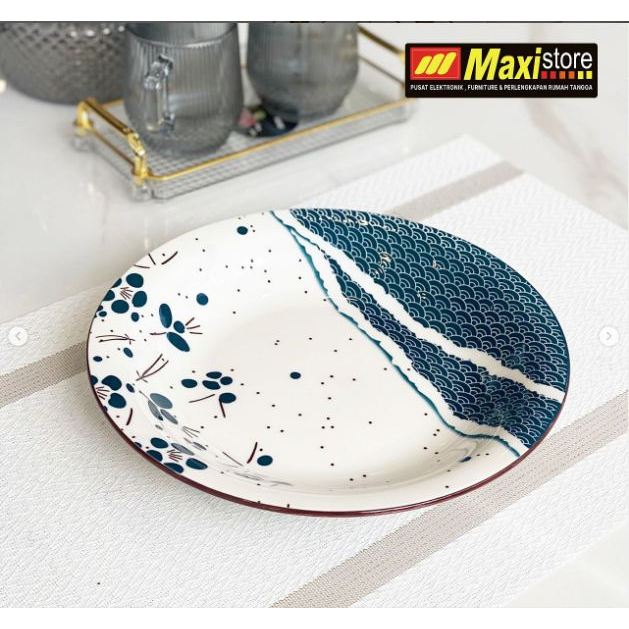 Piring makan keramik  23 cm - Maxistore