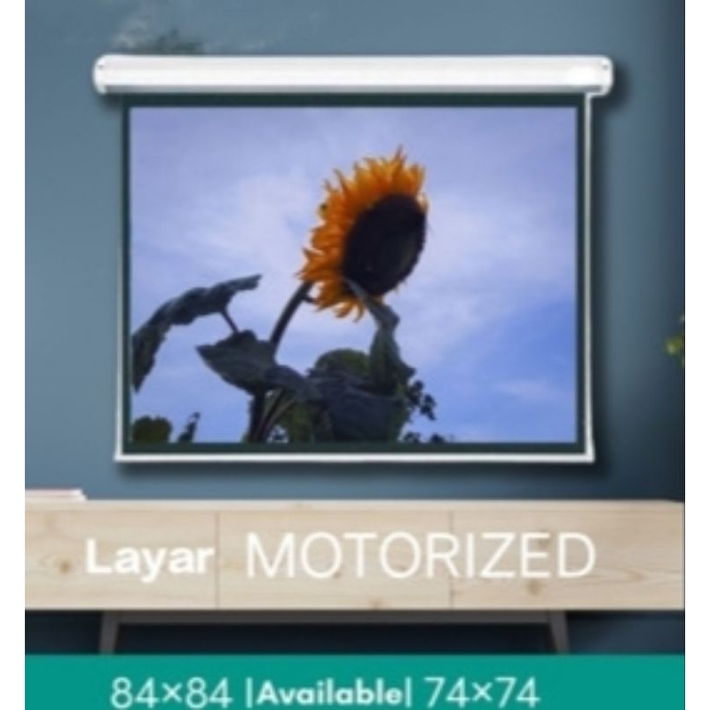 Screen Projector 84"/70" Motorized / Layar Proyektor 84 Inch/ Layar Proyektor 70 Inch Motorized