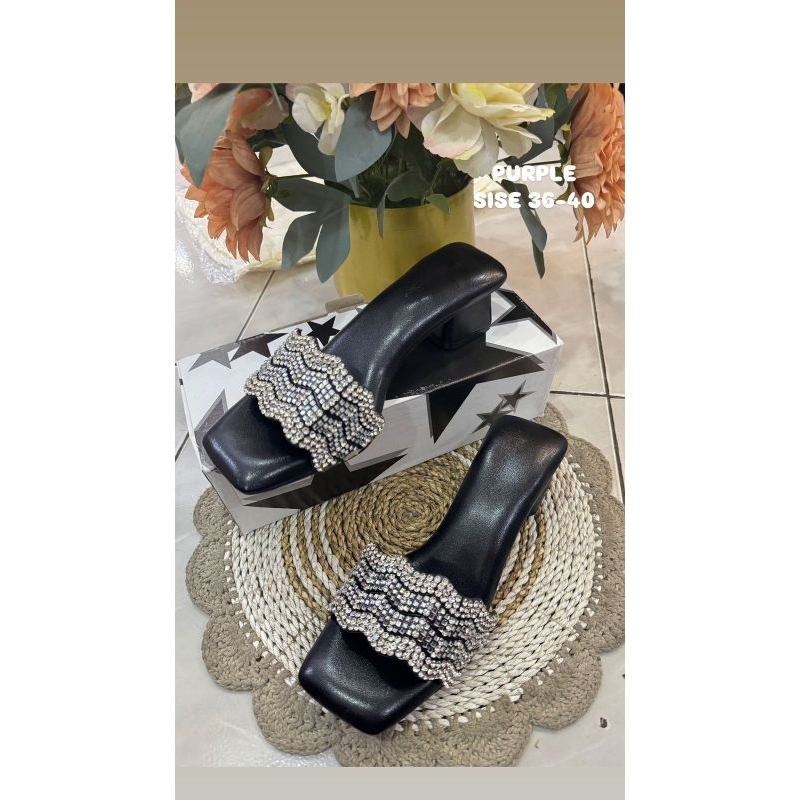 sendal pesta//sendal purple//sendal original//sendal kondangan//sendal wisuda