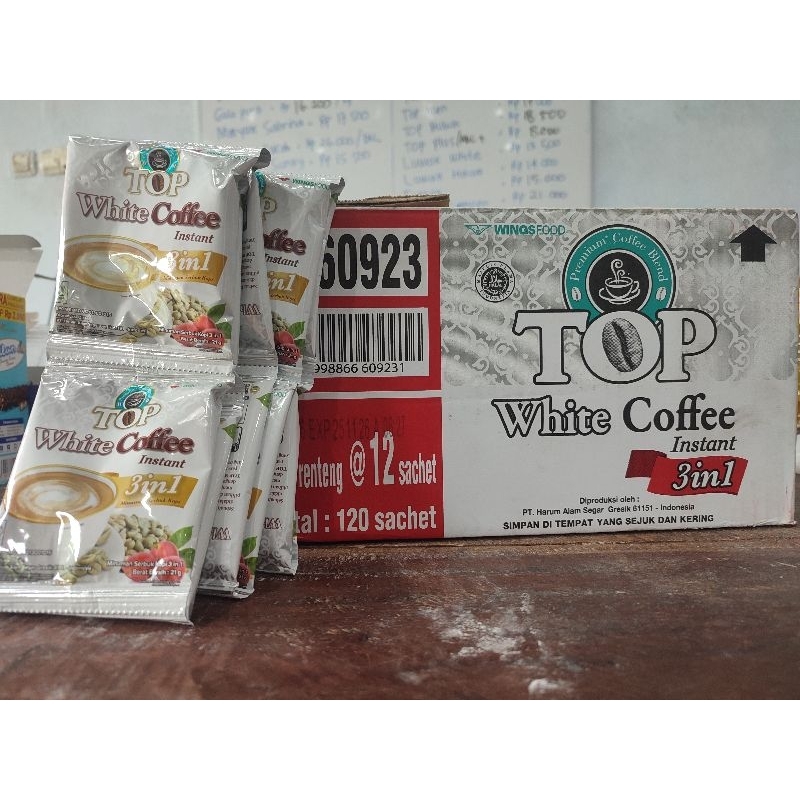 

TOP White Coffee Instant 3in1 Sachet