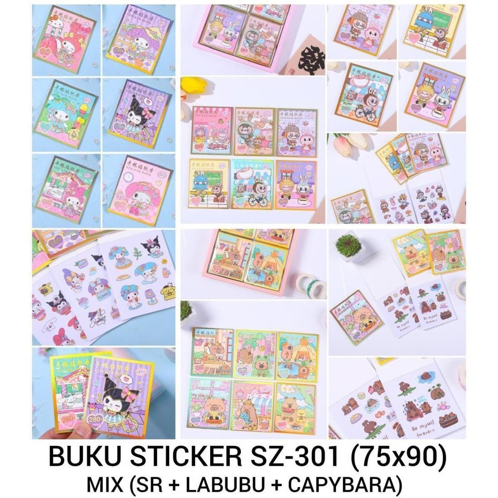 

STIKER BUKU SZ-301 / STIKER MAINAN ANAK / STIKER KARAKTER SANRIO