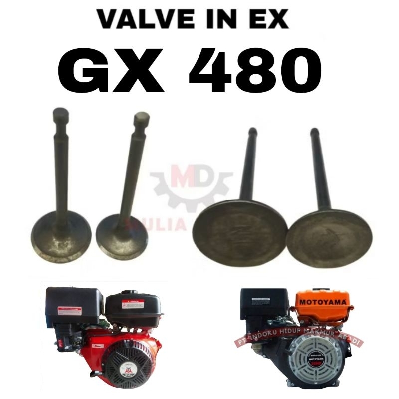 Klep Valve In Ex Api Mesin Penggerak Bensin GX480 GX 480