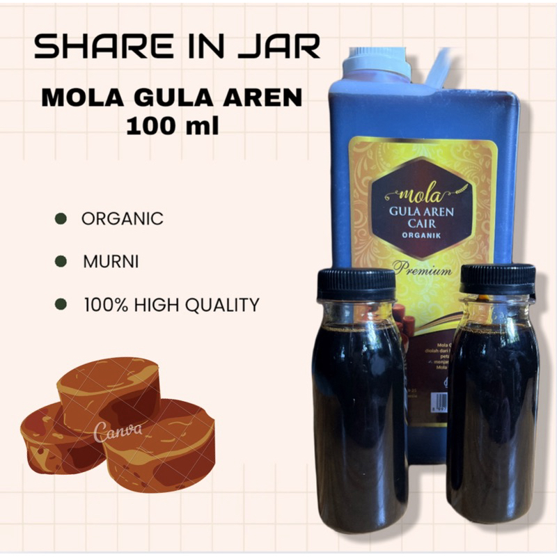 

Mola Gula Aren repack 100ml - Gula Aren Cair Premium - Gula Aren Murni 100%