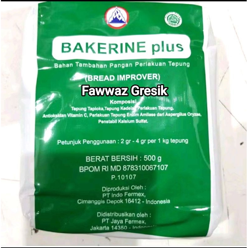 

Bakerine Plus 500gr Bread Improver / Pelembut Pengempuk Penghalus Roti Bakerine Plus 500 gr Halal