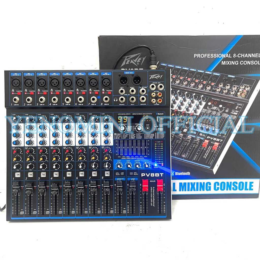Mixer Audio Peavey PV8BT , Pdofessional Mixer Peavey Bagus , Murah , Bestseller ( Bisa COD )