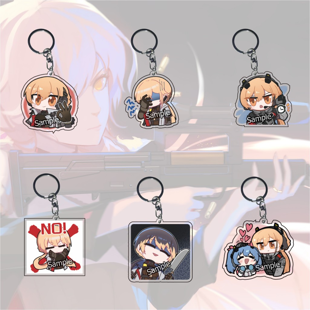 Gantungan Kunci Girls' Frontline Exilium Groza ALL - Ganci - Key Chain - Anime - Game