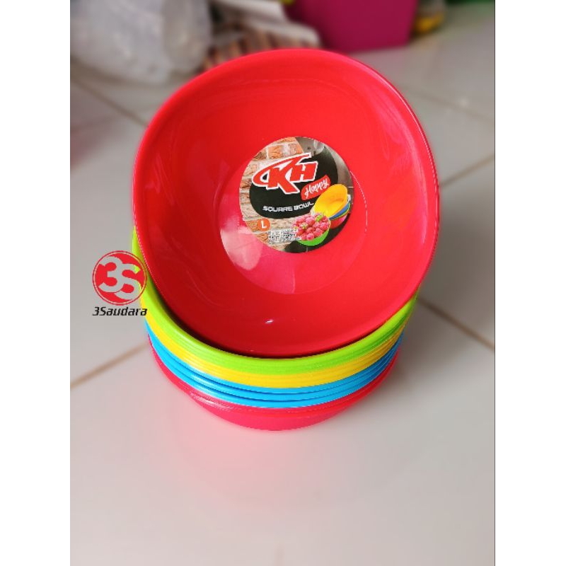 MANGKOK PLASTIK KH HAPPY GLOSSY UKURAN L
