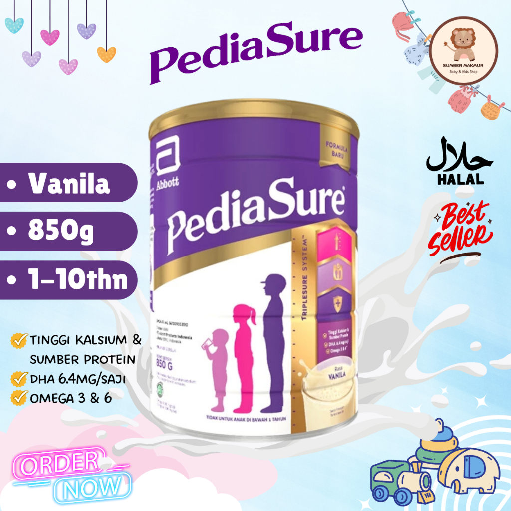 

PediaSure Vanila 850 g (1-10th) Susu Pertumbuhan Anak Susu Formula Rasa Vanila