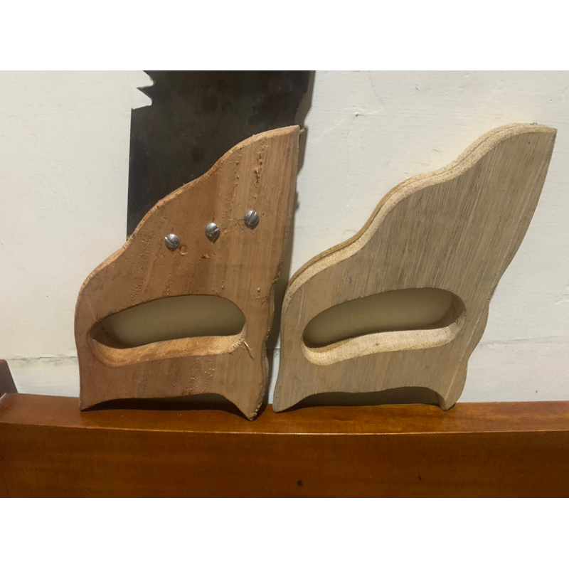 Gagang Gergaji/Gagang Kayu plus baut 3biji