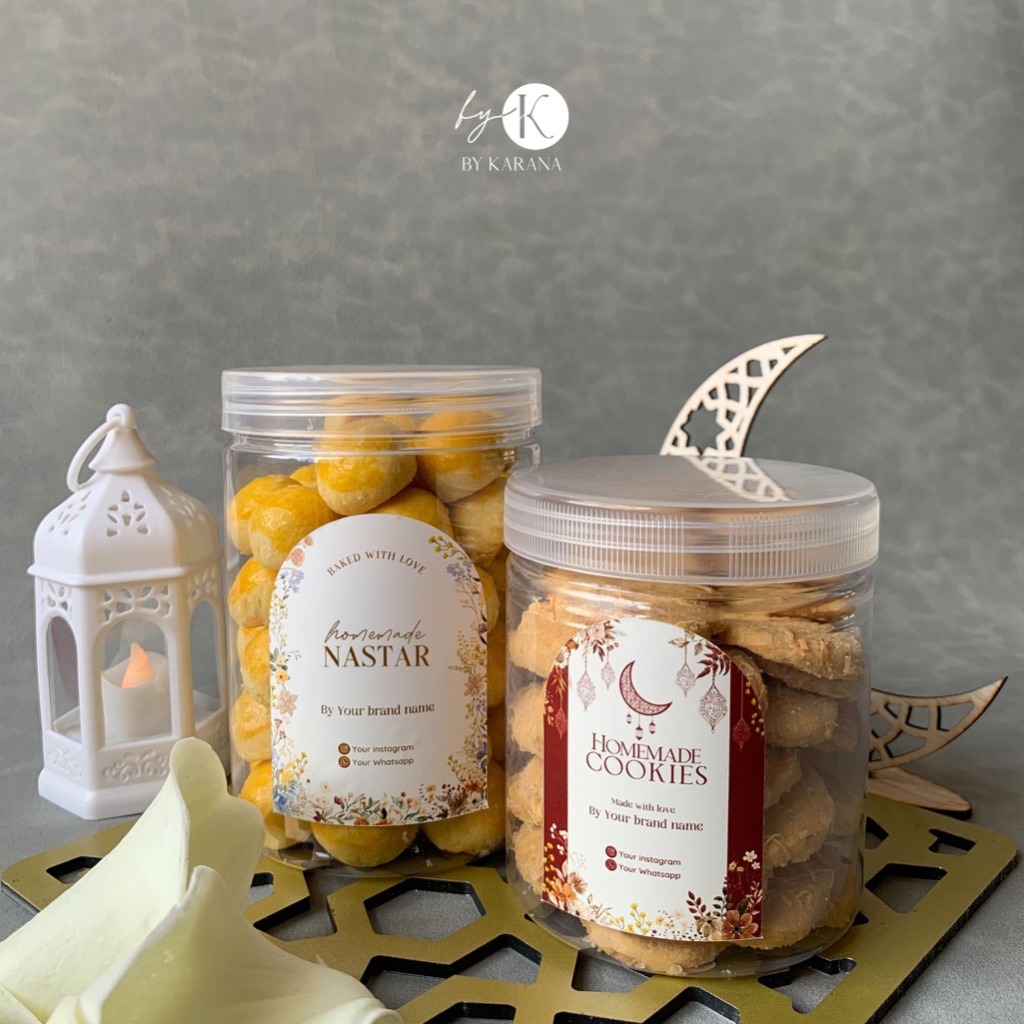 

[PER PACK][DESIGN 2024] STICKER TOPLES KUE KERING LEBARAN / STICKER HAMPERS IDUL FITRI / NEW DESIGN 2024