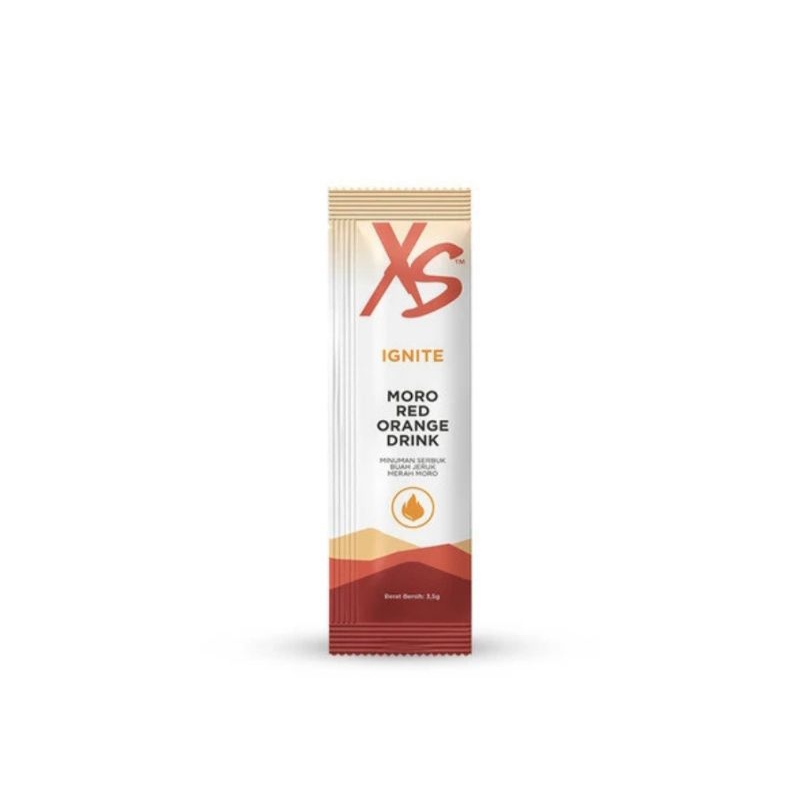 

xs ignite moro red orange drink 1 box isi 30 Sachet