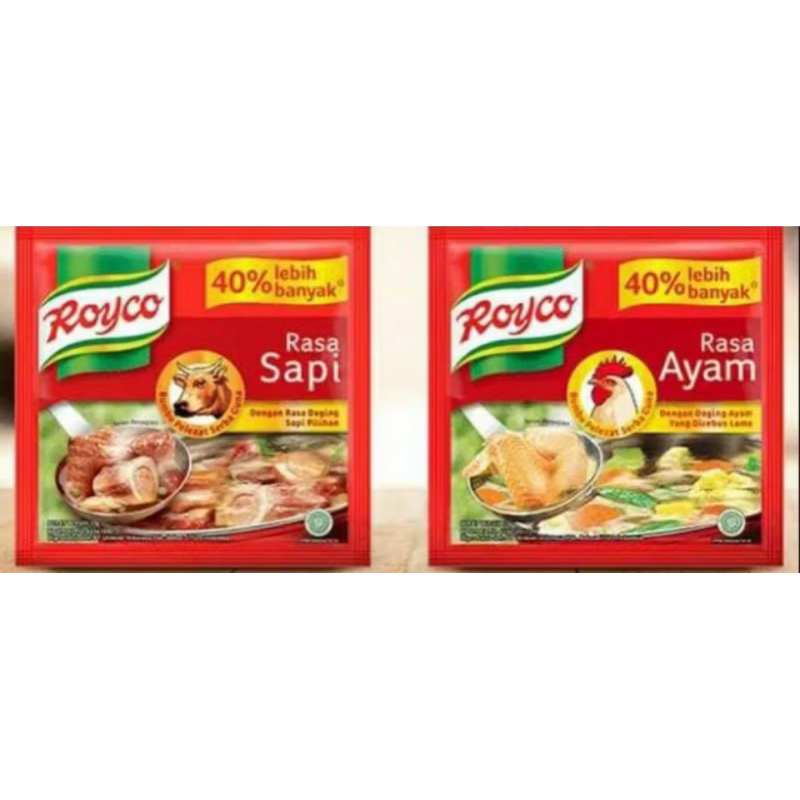 

ROYCO SAPI ROYCO AYAM BUMBU PENYEDAP RASA BUMBU DAPUR KALDU SAPI KALDU AYAM RENCENG