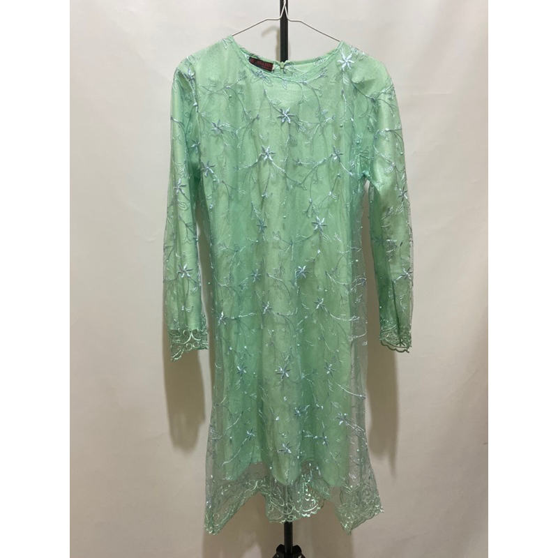 Tunik Brokat Kondangan Hijau ( Preloved)