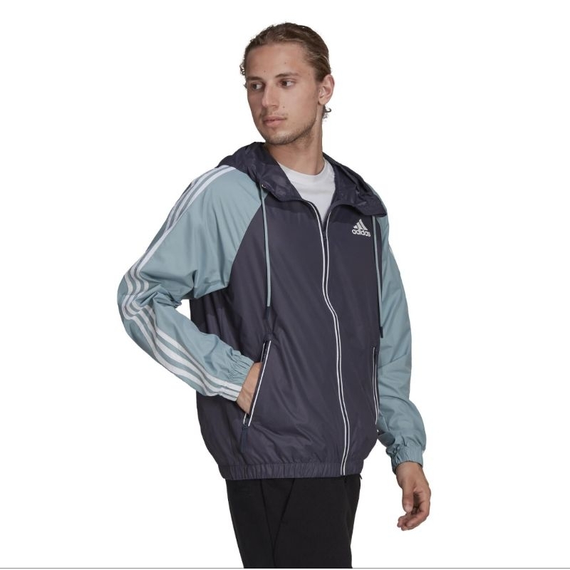 ADDS Bsc 3stripe Windbreaker Packable jaket original