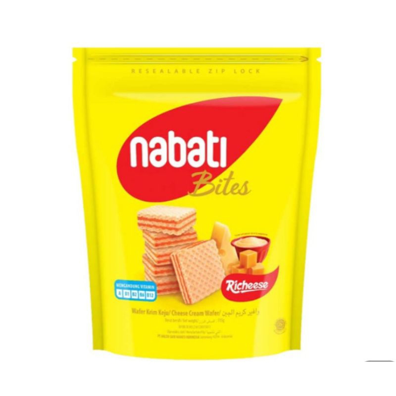 

nabati Richeese Bites Wafer Krim Keju 115 g