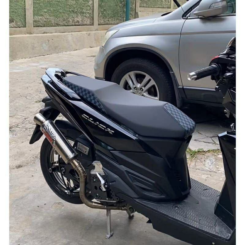 Jok custom vario 150_125 kulit kombinasi catur_ jok vario 150