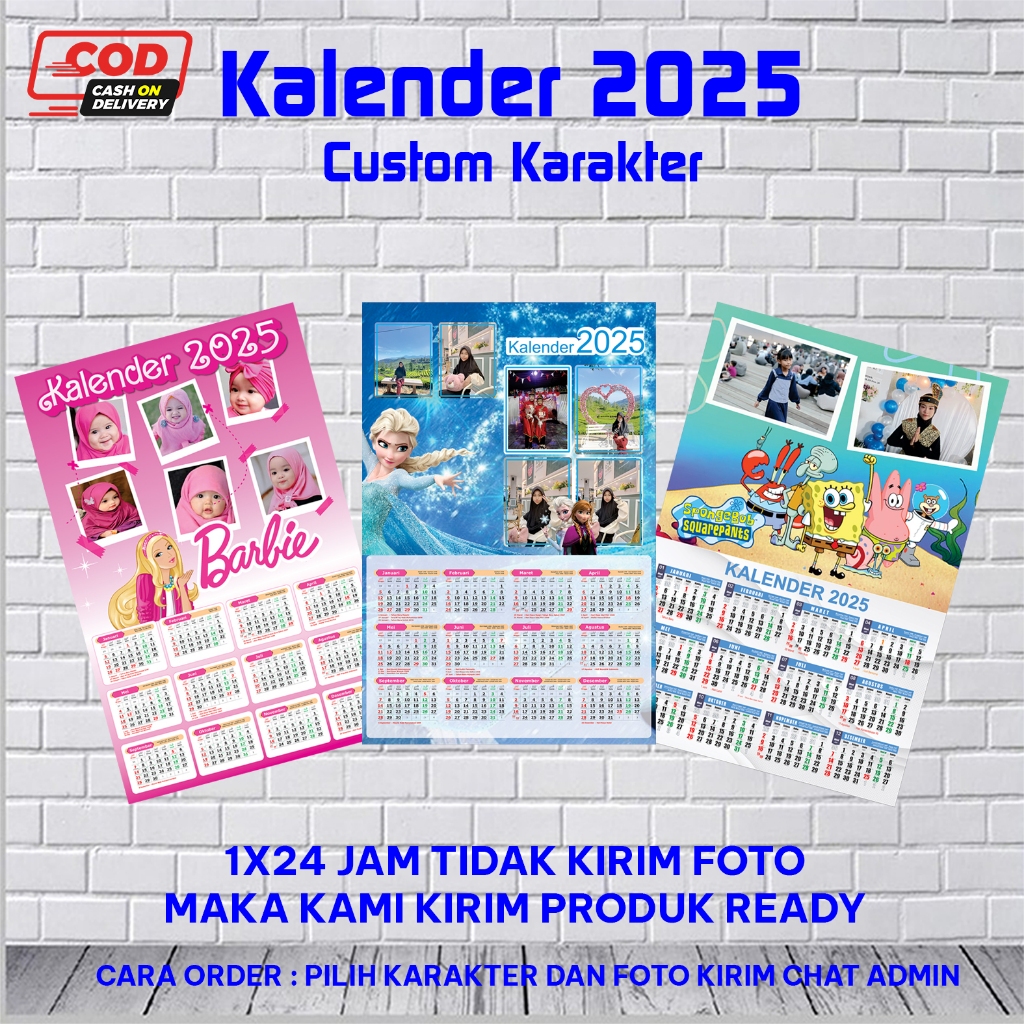 

Kalender 2025 Pakai Foto Custom / Kalender karakter Lengkap Hijriah