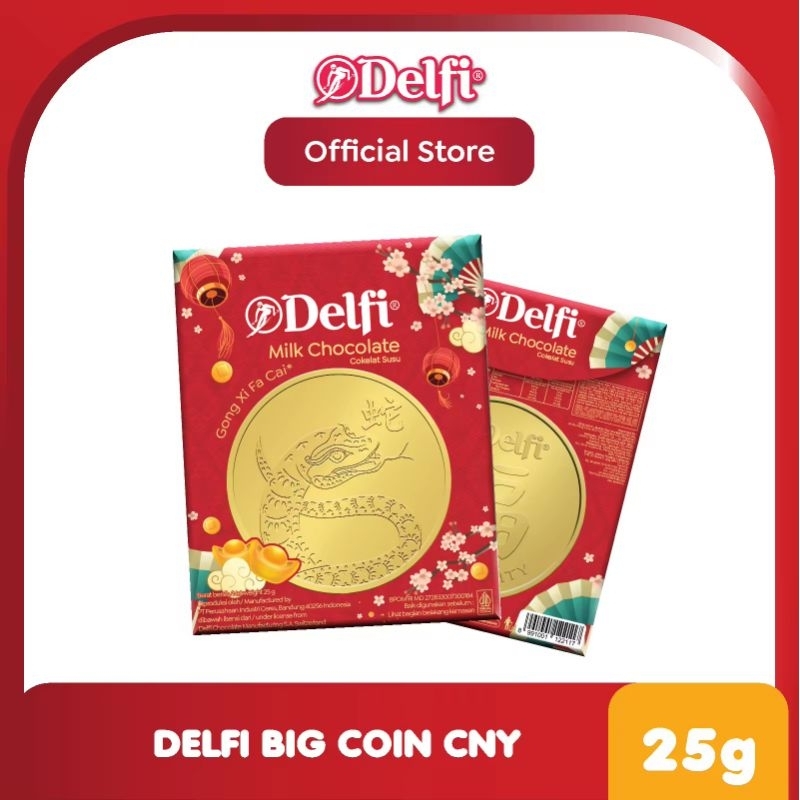 

Delfi cokelat chocolate big coin imlek shio ULAR CNY
