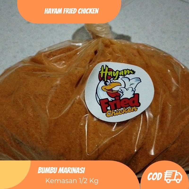 

Hayam Fried Chicken Bumbu Marinasi Kemasan 1/2 Kg