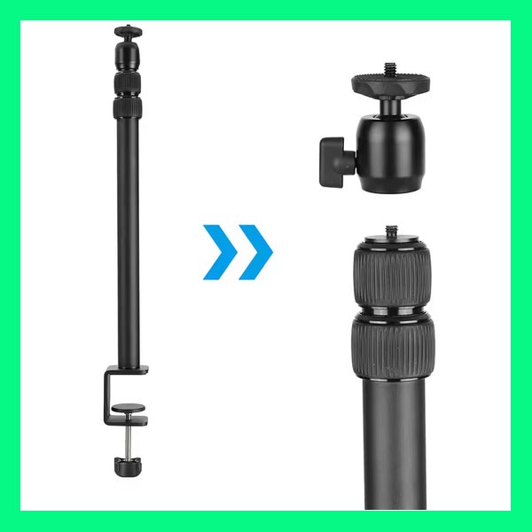 Camera Desk Mount Table Stand with Ball Head