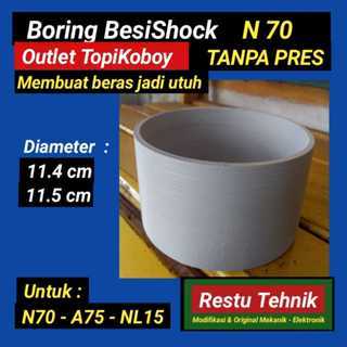 boring N70 =>BesiShock - Diameter 11.4cm & 11.5cm - 4mm - Poles n70/A75/NL15 Outlet Topikoboy - slip