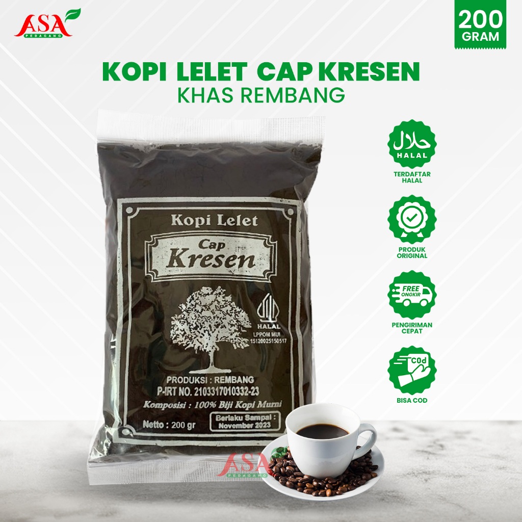 

Kopi Lelet Kresen 200 Gram Lasem Rembang Asli Original