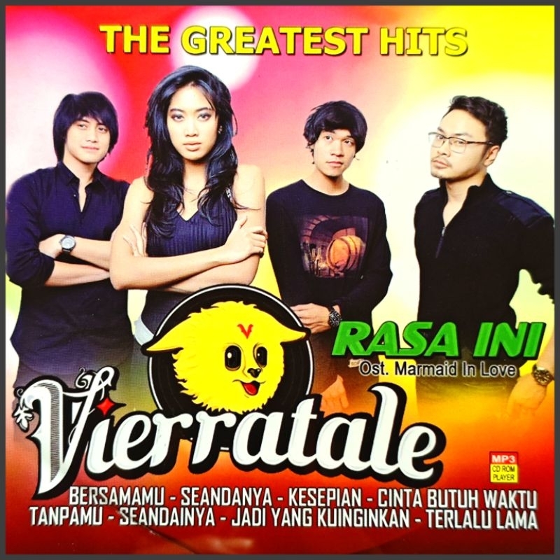Kaset MP3 Audio Musik 190 Lagu Pop Indonesia VIERRATALE - ROSSA Album Vierra Pilihan Terbaru