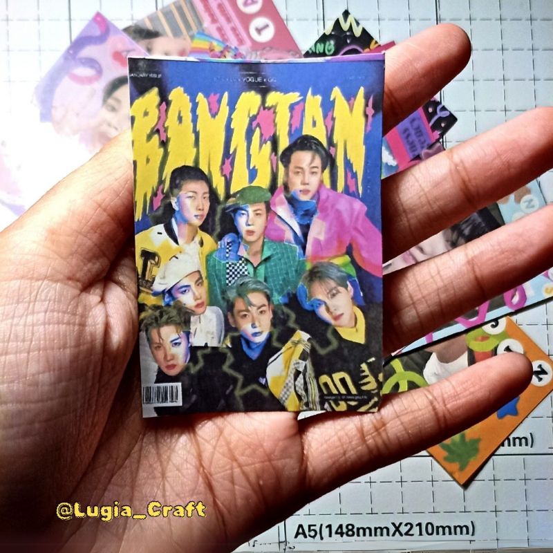 

Sticker BTS Bangtan KPop 6x7cm, Waterproof, sticker murah