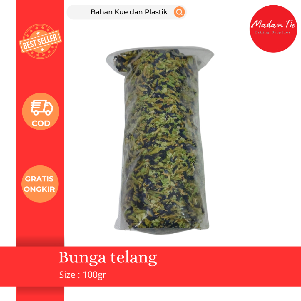 

Bunga Tellang Kering 100gram 1pcs