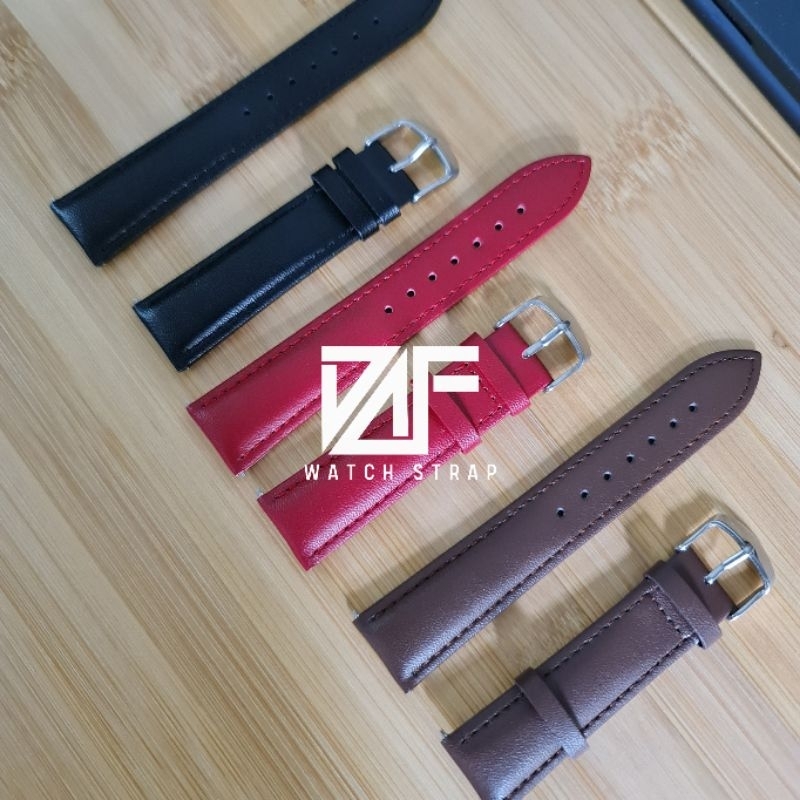 FF COLLECTION HANMADE Quick Release GESPER BUCKLE SILVER Strap Premium Leather Tali Kulit 12MM 14mm 